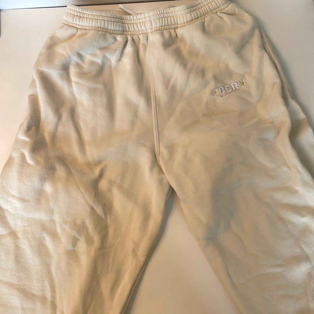 BSR white sweatpants size adult XS